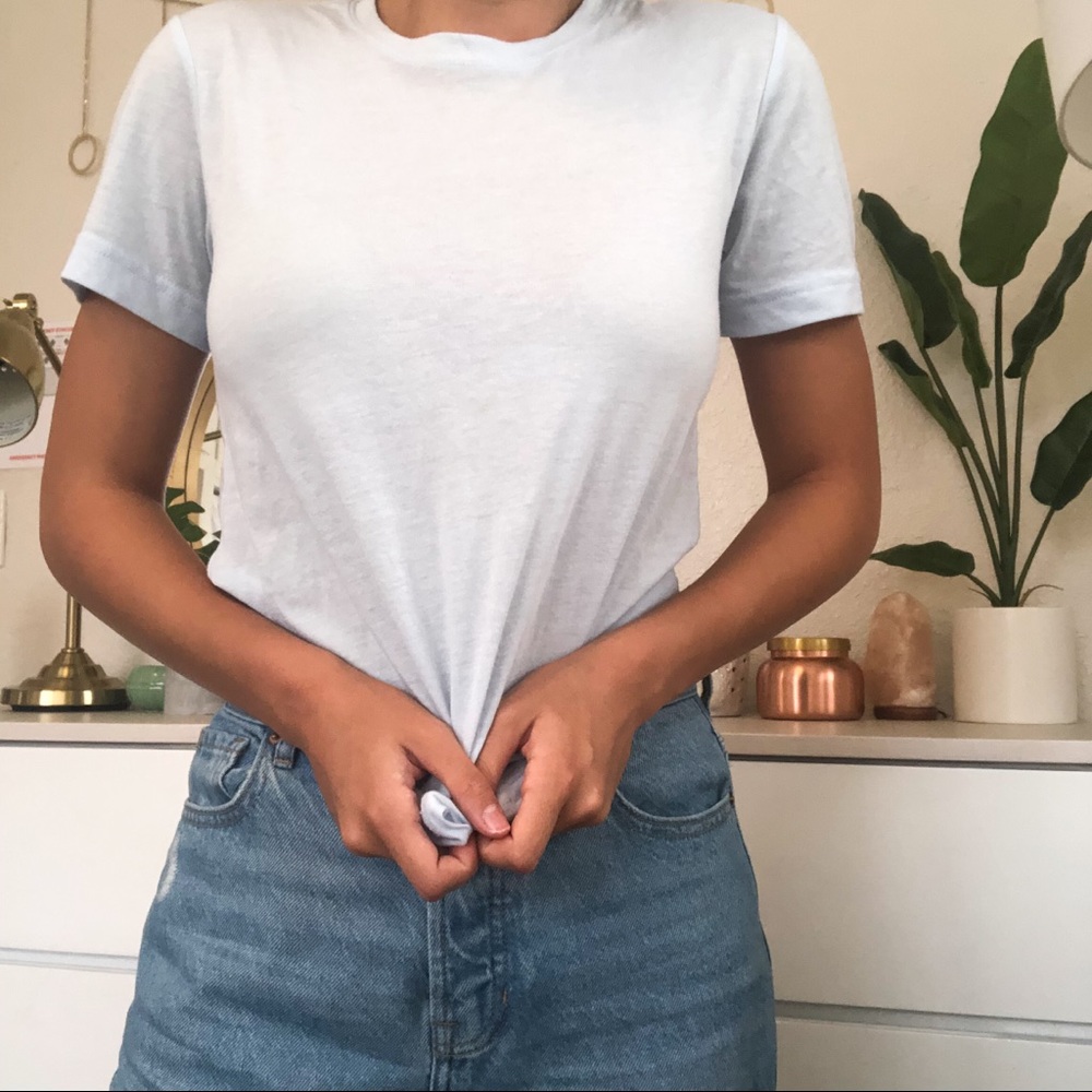 Soft Blue Baby Tee